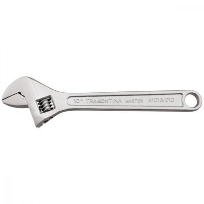Chave Ajustavel para Porcas 6" Tramontina com Corpo Forjado em Aço Carbono Cromado