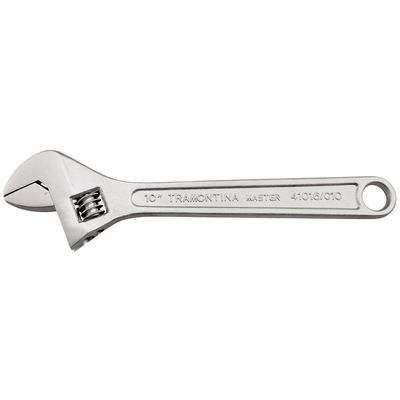 Chave Ajustavel para Porcas 6" Tramontina com Corpo Forjado em Aço Carbono Cromado