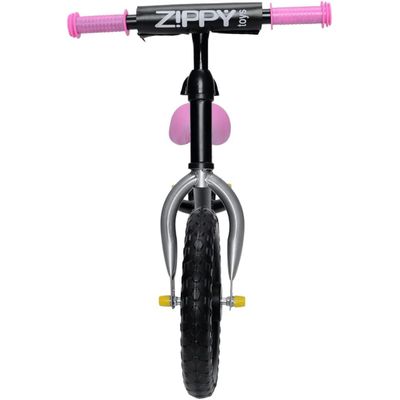 Bicicleta Sem Pedal De Equilibrio Infantil 2 Rodas Zippy Toys Bike De Passeio Para Criança Aro 12 Capacidade 25kg Rosa