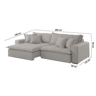 Sofá Zen Veludo 02 Módulos 120 Cm B25 Meu Sofá Online B026 Veludo Prata