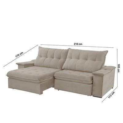 Sofá Lua Veludo 02 Módulos 80 Cm B25cm Meu Sofá Online B002 Veludo Capuccino
