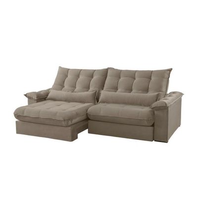 Sofá Classic Veludo 02 Módulos 90 Cm B25 Cm Meu Sofá Online B002 Veludo Capuccino