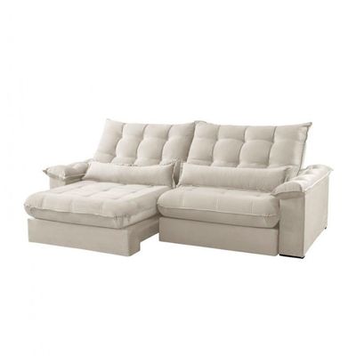 Sofá Classic Linho 02 Módulos 90 Cm B25 Cm Meu Sofá Online A302 Linho Branco