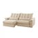 Sofá Classic Linho 02 Módulos 90 Cm B25 Cm Meu Sofá Online A294 Linho Creme