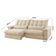 Sofá Classic Linho 02 Módulos 90 Cm B25 Cm Meu Sofá Online A294 Linho Creme