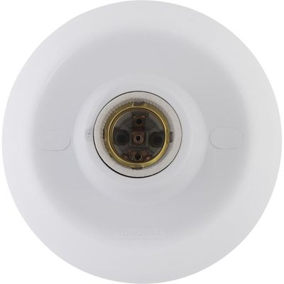 Plafon Tramontina E27 com Soquete de Porcelana 4 A 250 V Branco