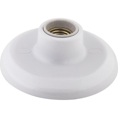 Plafon Tramontina E27 com Soquete de Porcelana 4 A 250 V Branco