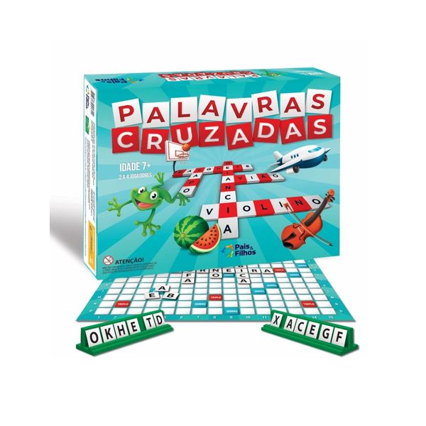 Jogo de Tabuleiro Palavras Cruzadas Pais e Filhos 2171