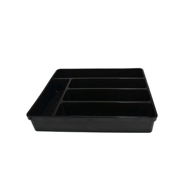 Porta Talheres Organizador de Gaveta Separador Preto 1un
