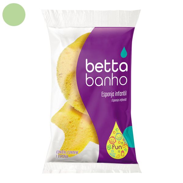 Esponja de Banho Infantil Slow Fun BettaBanho Verde - Bettanin