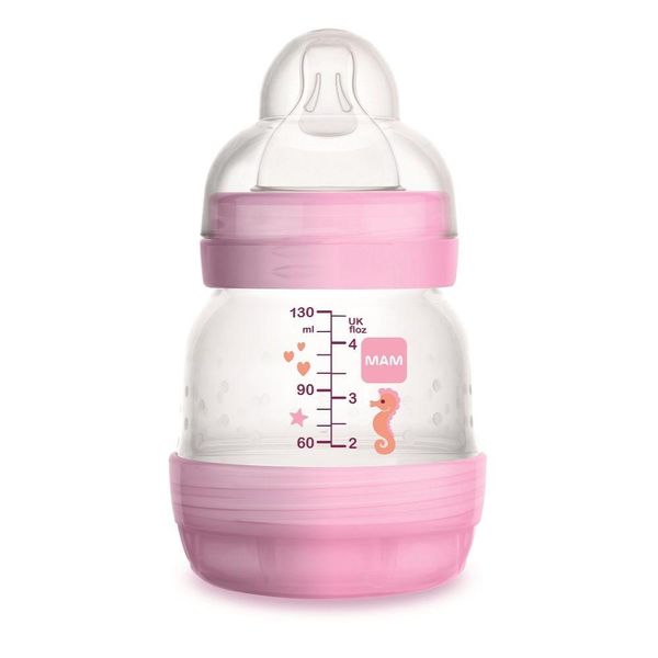 Mamadeira Easy Start 130 Ml Rosa - Mam Baby