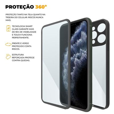 Capa 360 para iPhone 11 Pro Max - Preta - Gshield