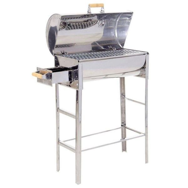 Churrasqueira Inox Super Bafinho N01 Com Gaveta