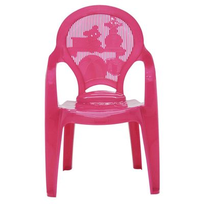 Cadeira Infantil Tramontina Catty Estampada em Polipropileno Rosa