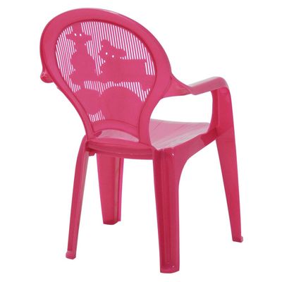 Cadeira Infantil Tramontina Catty Estampada em Polipropileno Rosa