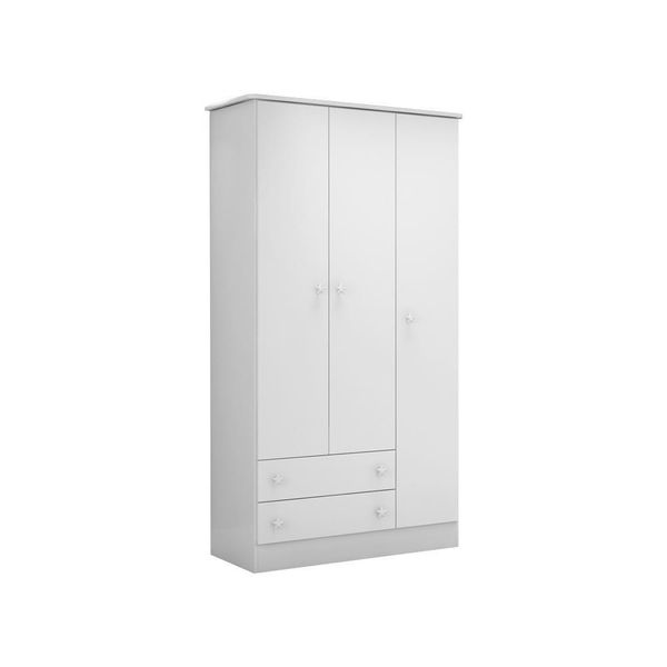 Quarto Infantil Roupeiro Berço Cômoda Branco