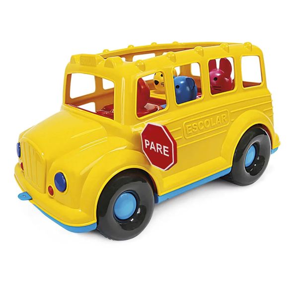 Brinquedo Ônibus Didático Divertido - Poliplac 6174
