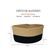 Cesto Organizador Cesta de Algodao Preto Bege Decorar 23cm