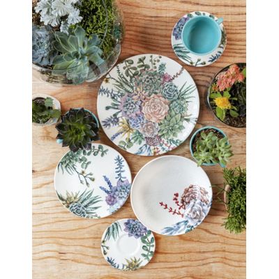 Aparelho de Jantar 20 peças Ceramica Unni Bothanica - Oxford