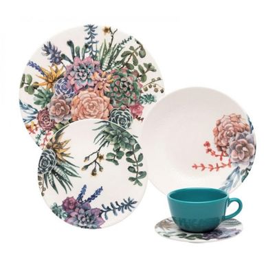 Aparelho de Jantar 20 peças Ceramica Unni Bothanica - Oxford