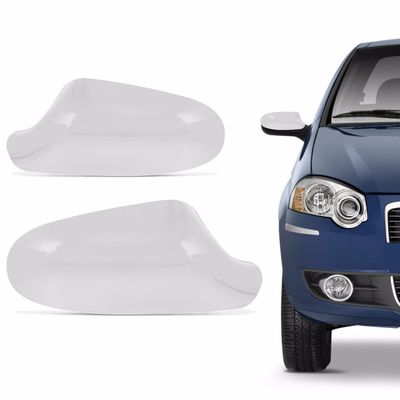Kit Aplique Cromado Maçaneta Retrovisor Fiat Pálio Siena 2004 à 2010