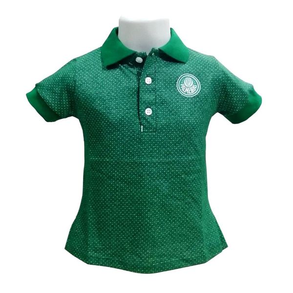 Camisa Infantil Palmeiras Polo Feminina Oficial Tam 4