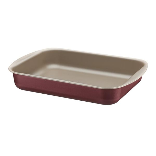 Assadeira Funda Tramontina Brasil em Aluminio com Revestimento Interno e Externo Antiaderente Starflon T1 Vermelha 34 cm