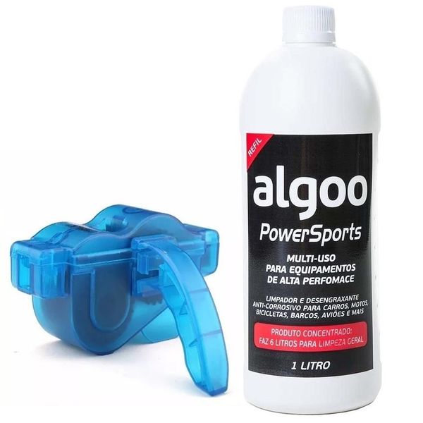 KIT Limpa Limpador de corrente e Desengraxante Algoo 1 Litro Cor:Incolor