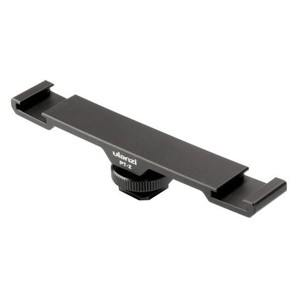 Suporte Extensor Duplo Adaptador de Sapata para Flash e Microfone - Ulanzi