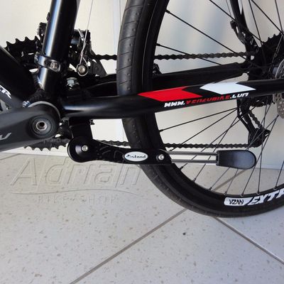 Pezinho Descanso Bike Central Com Regulagem Super Reforçado Cor:Preto
