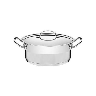 Caçarola Tramontina Rasa Inox Fundo Triplo Satinado 20 cm