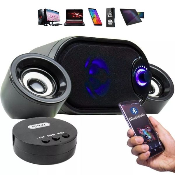 Caixa de Som Bluetooth Portatil 2.1 com Subwoofer USB P2 PC TV Celular Notebook 11W Rms Caixa de Som Bluetooth Portatil 2.1 com Subwoofer USB P2 PC TV Celular Notebook 11W Rms