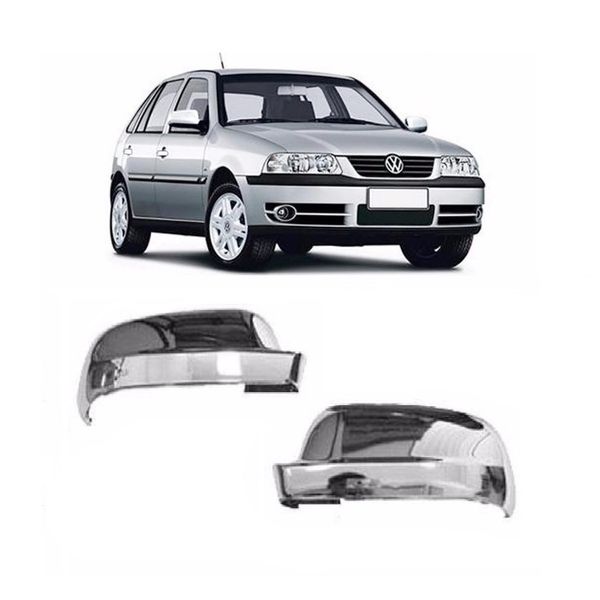 Aplique Cromado Capa Retrovisor Volkswagen G3 G4 Par