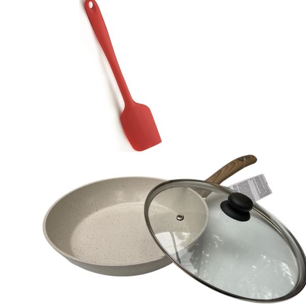 Frigideira Indução ceramico 22 cm Marmore - espatula e tampa