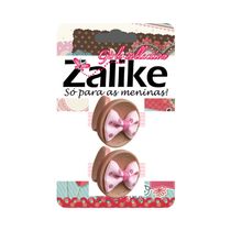 Elástico para Cabelo Zalike Botão Gaby com 2 Unidades