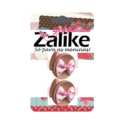 Elástico para Cabelo Zalike Botão Gaby com 2 Unidades