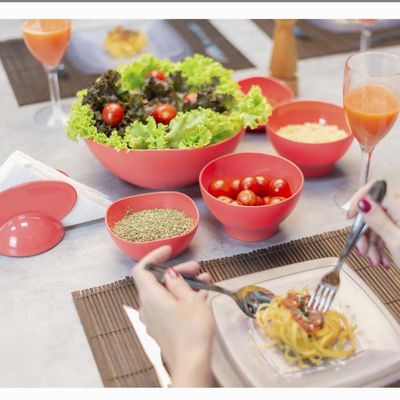Travessa Tigela Bowl Saladeira Funda Preta 2L