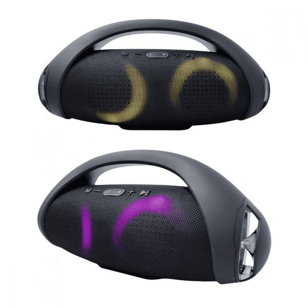 Caixa De Som Boombox2 Black Com Led Rgb Bluetooth Wireless