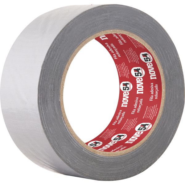 Fita adesiva reforçada silver tape 50mmx10m prata - Nove54