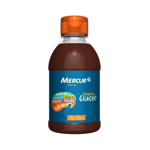 Tinta Guache Mercur Marrom 250ml