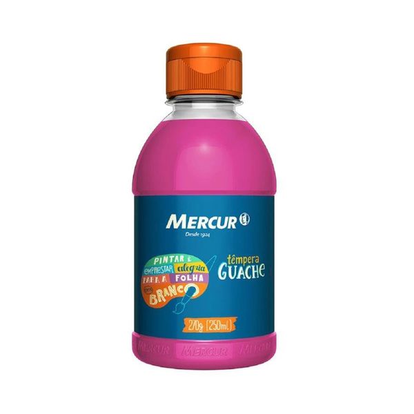 Tinta Guache Mercur Rosa 250ml