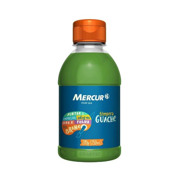 Tinta Guache Mercur Verde Folha 250ml