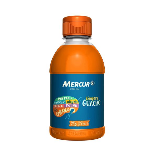 Tinta Guache Mercur Laranja 250ml