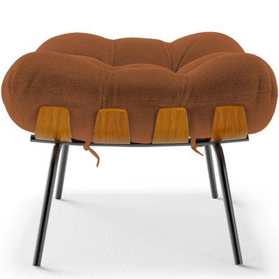 Puff Decorativo Sala de Estar Costela L02 Terracota - Lyam Decor