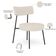 Poltrona Decorativa Para Sala De Estar Base Fixa Londres L02 Linho Bege - Lyam