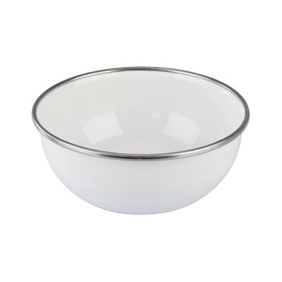 Bowl de Aço Esmaltado Metallouça Branco 14cm