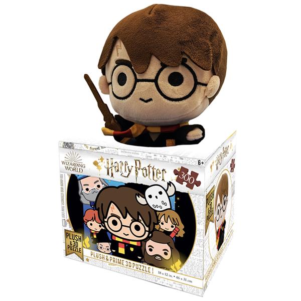 Quebra-Cabeça 3D Harry Potter Toy Edição Especial Com Pelúcia 300 Peças - BR1327 BR1327