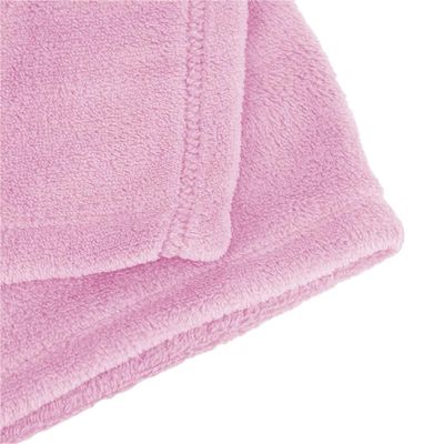 Manta Cobertor Queen Microfibra Andreza Fleece Rosa