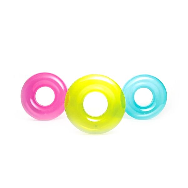 Boia Circular Intex Transparente Grande 76cm Cores Diversas - Item Sortido