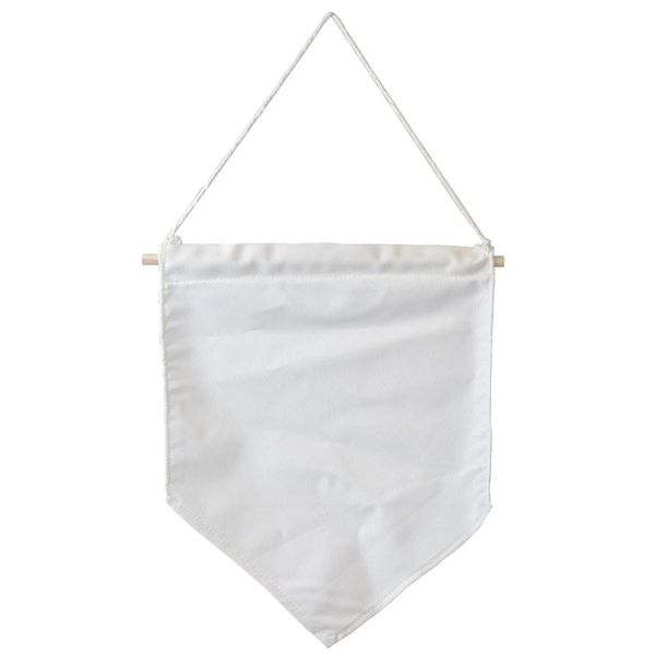 Flâmula Tecido Sarja com Suporte Madeira 31x24cm Cru